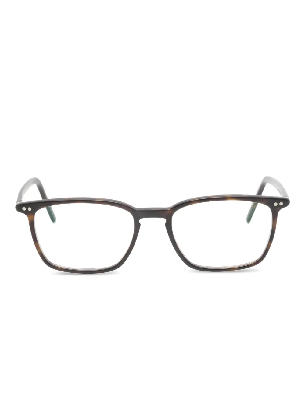 Lunor square frame glasses | Brown | Image 1