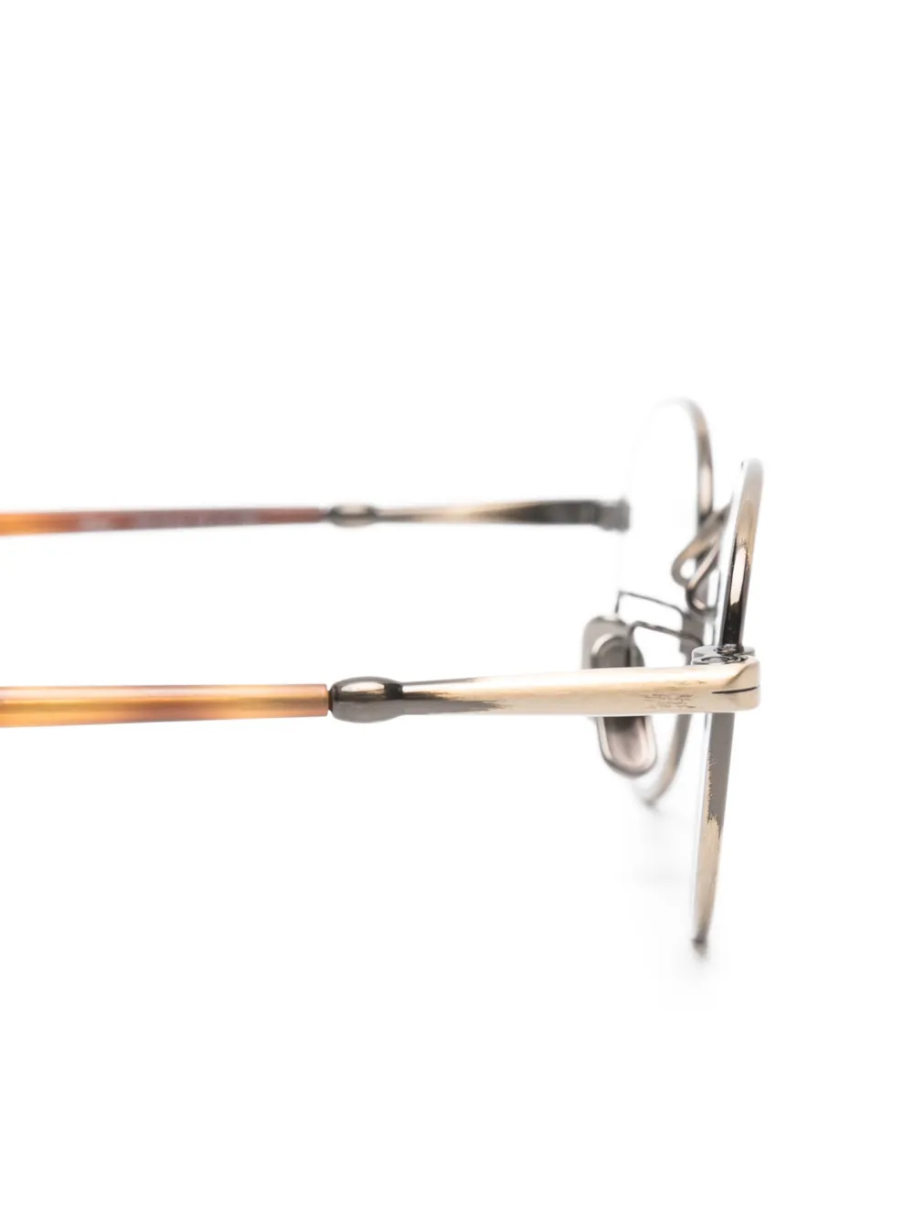  Lunor Round-frame Glasses - Gold 
