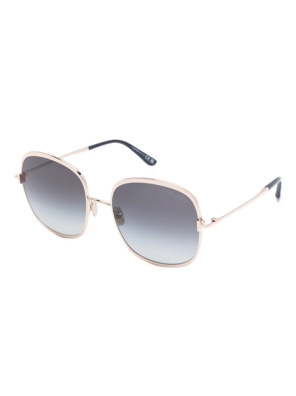 TOM FORD Eyewear Sofia zonnebril met rond montuur - Roze