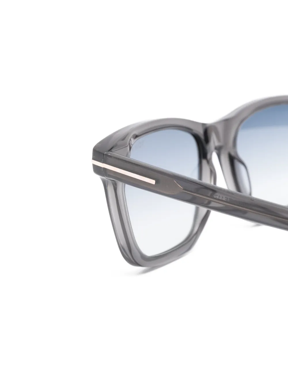TOM FORD Eyewear Barron zonnebril met geometrisch montuur Grijs