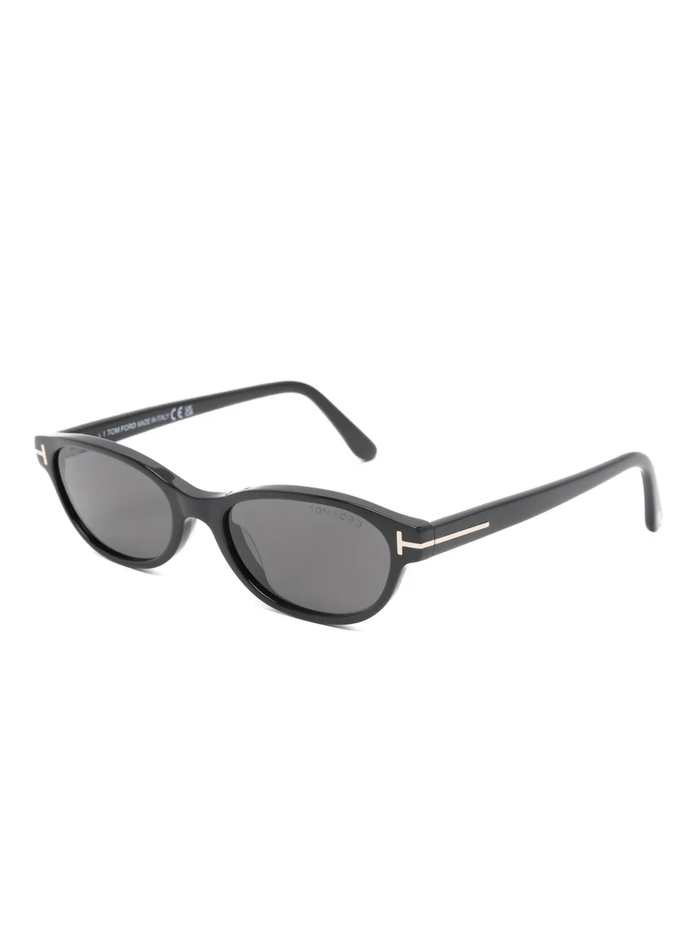 TOM FORD Eyewear Chloe-02 zonnebril met geometrisch montuur - Zwart