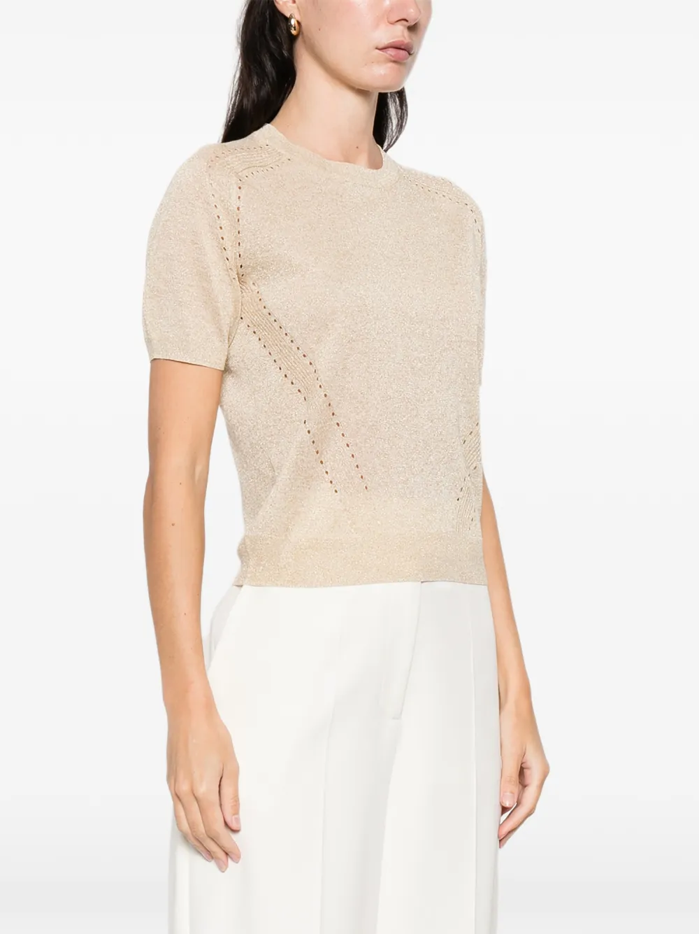  Joseph Lille Perforated Top - Neutrals 