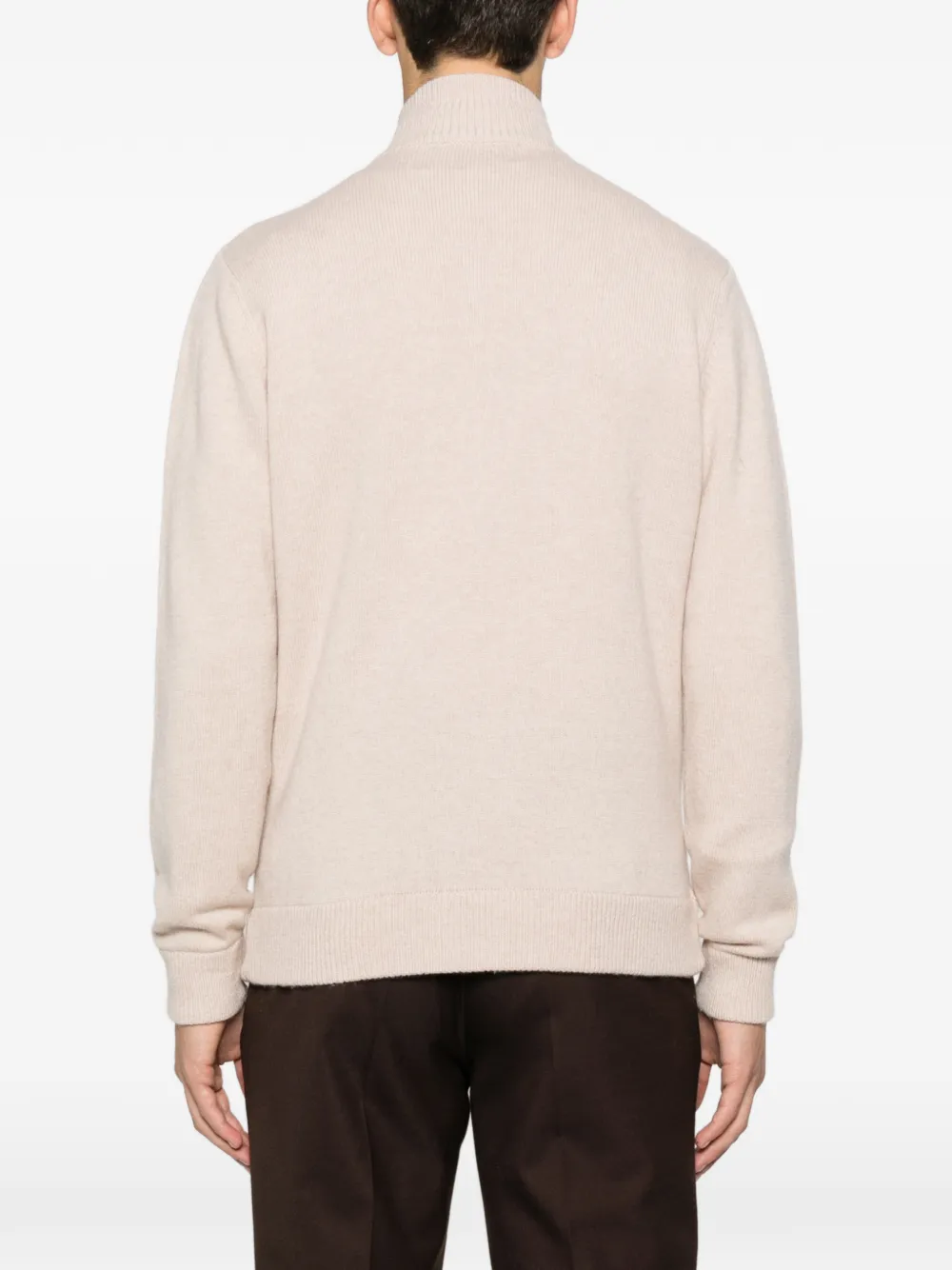 Della Ciana Flap-pocket Buttoned Cardigan In Neutral