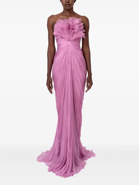 Iris Serban Floralia strapless maxi dress
