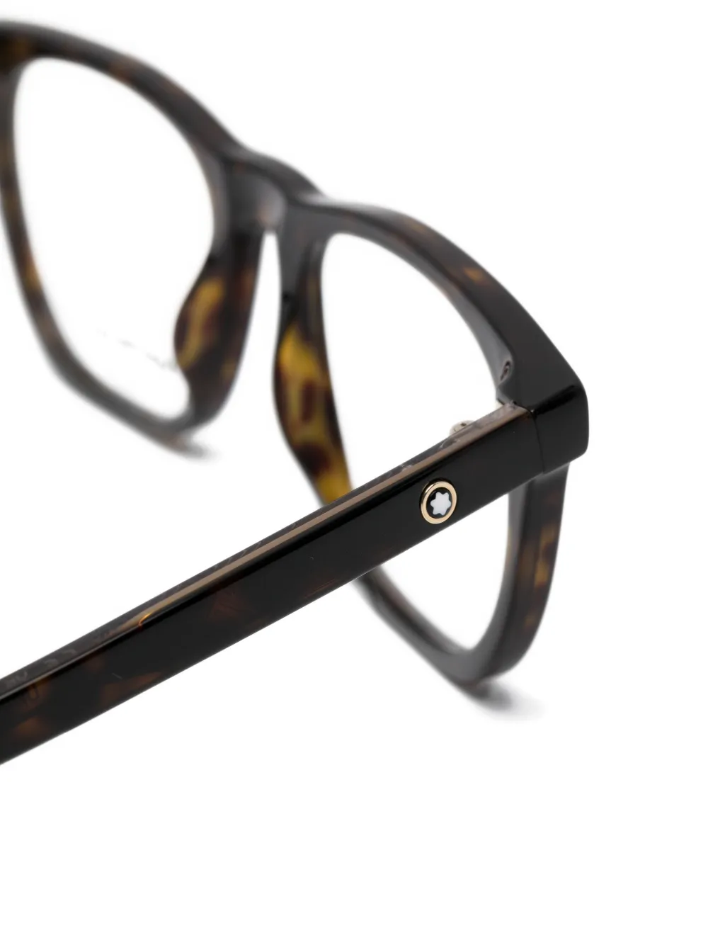 Montblanc Bril met geometrisch montuur Bruin