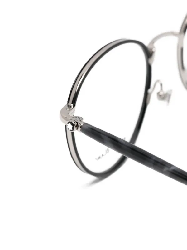 Montblanc oval-frame Glasses | Black | FARFETCH ZA