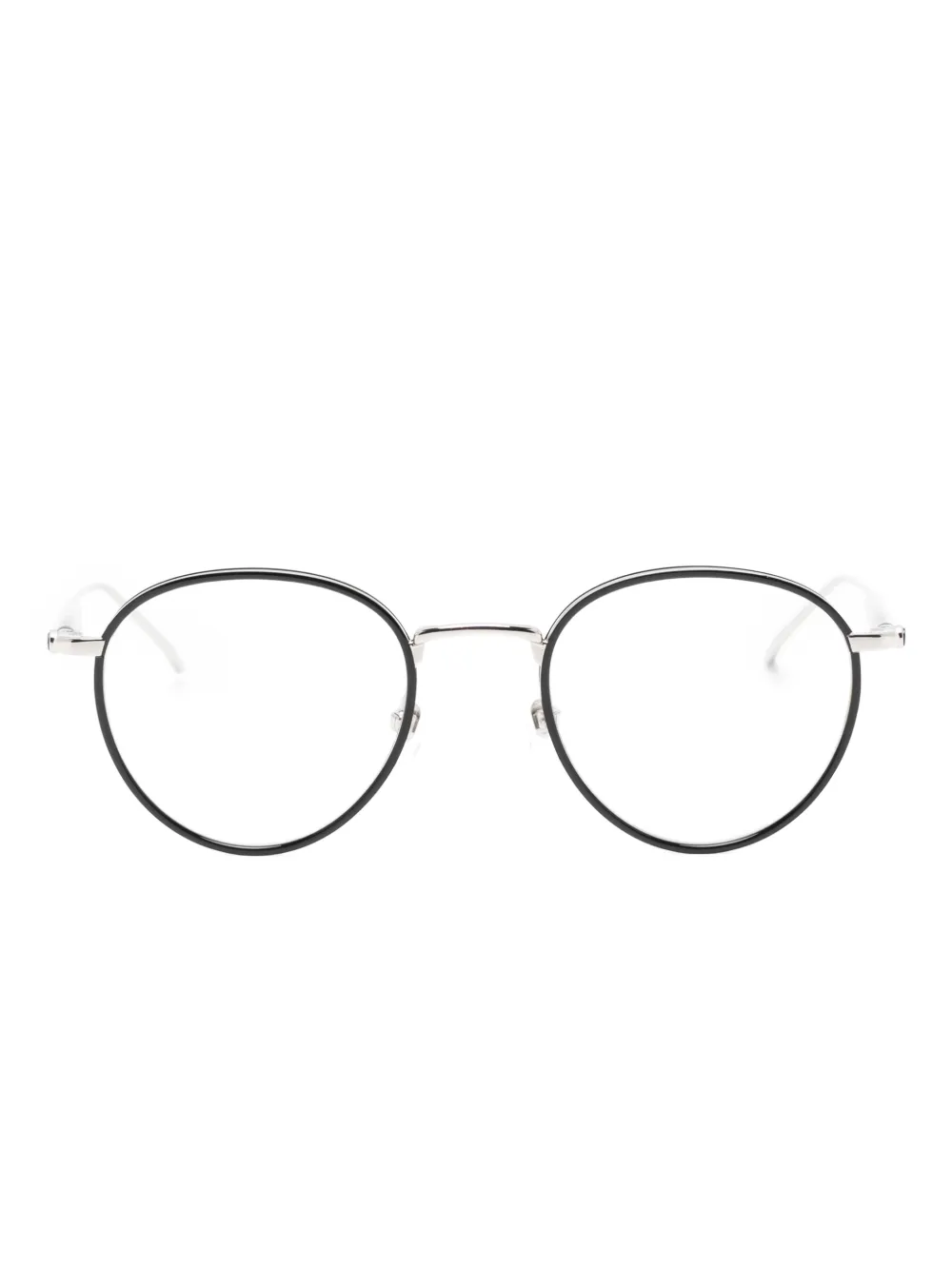 Montblanc lunettes de vue à monture ovale | noir | Image 1