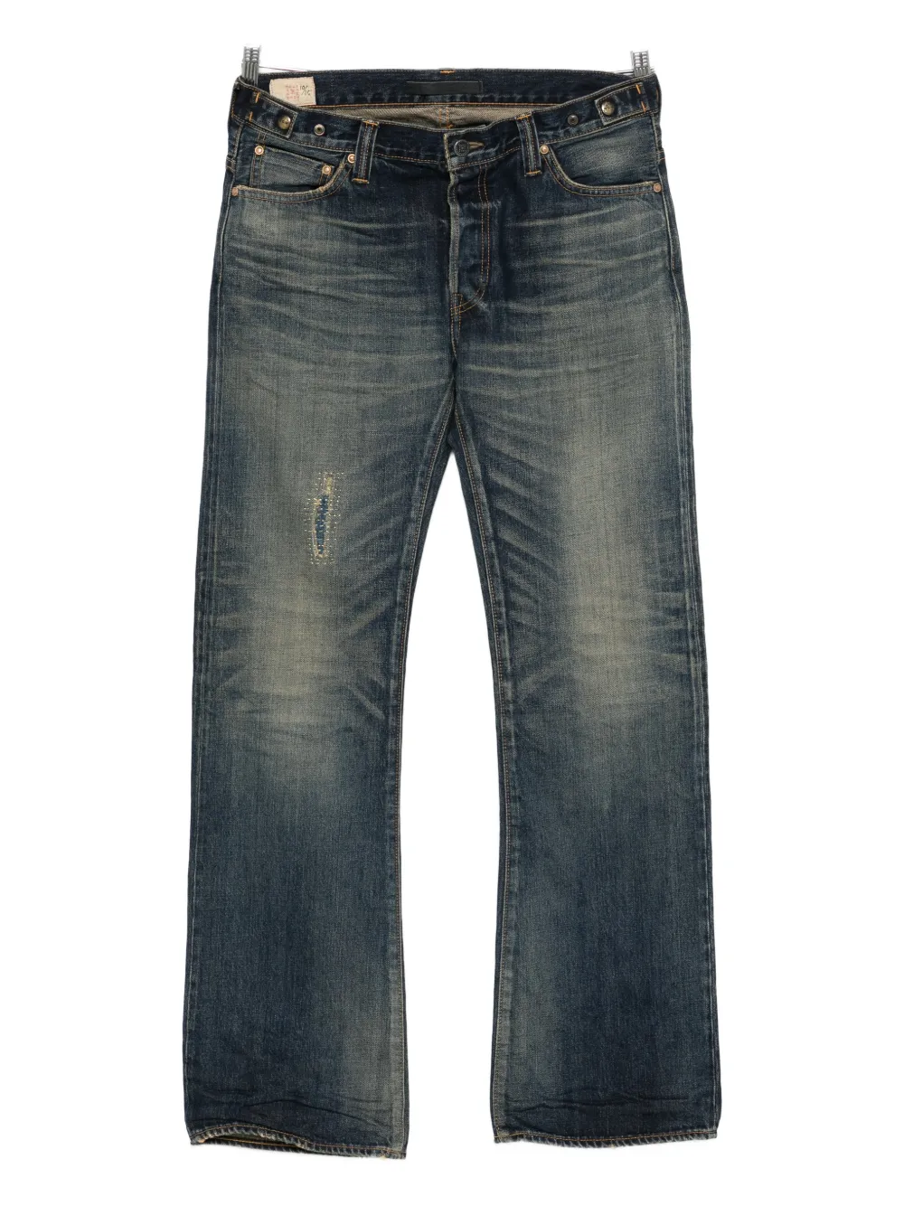 Mastercraft Union buttoned belt-loop  jeans | 蓝色 | Image 1