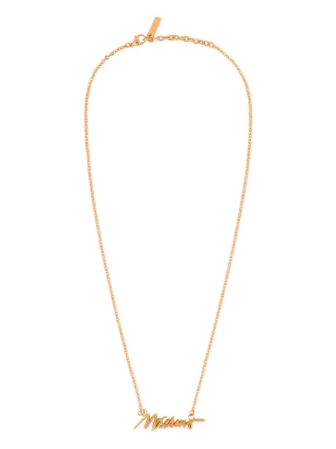 Moschino collar con dije del logo