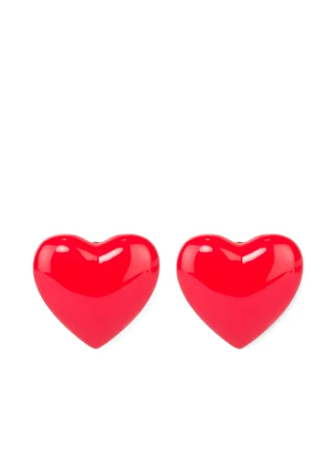 Moschino hjärtformade clipsörhängen