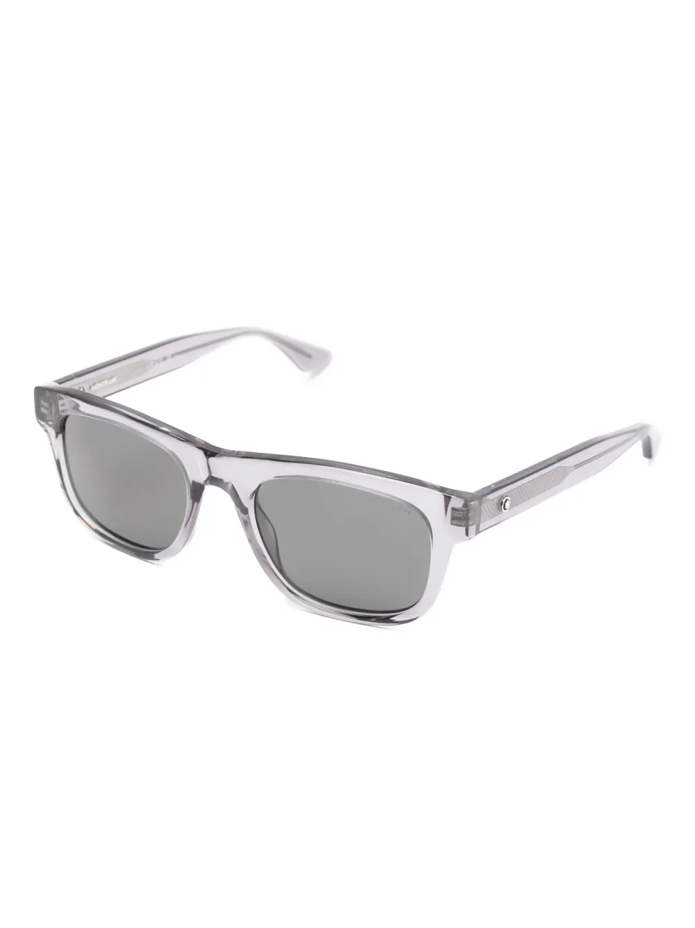 Montblanc Zonnebril met geometrisch montuur - Grijs