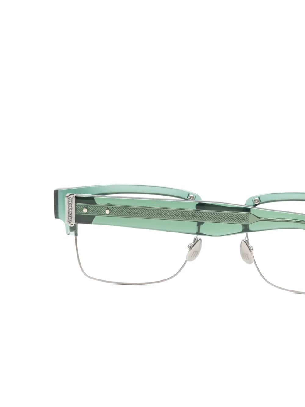  Matsuda Rectangle-frame Glasses - Green 