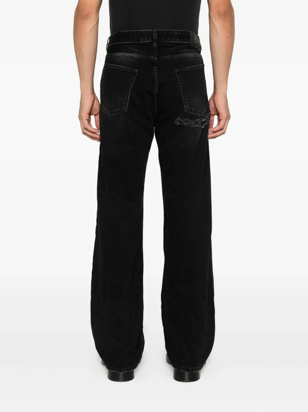 Balenciaga button-fastening jeans Zwart