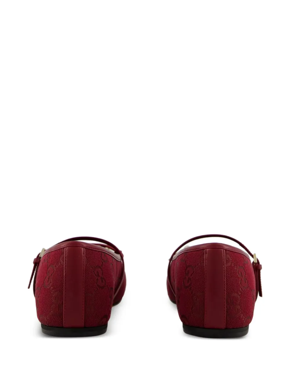 Gucci Gg Ballet Flats In Red