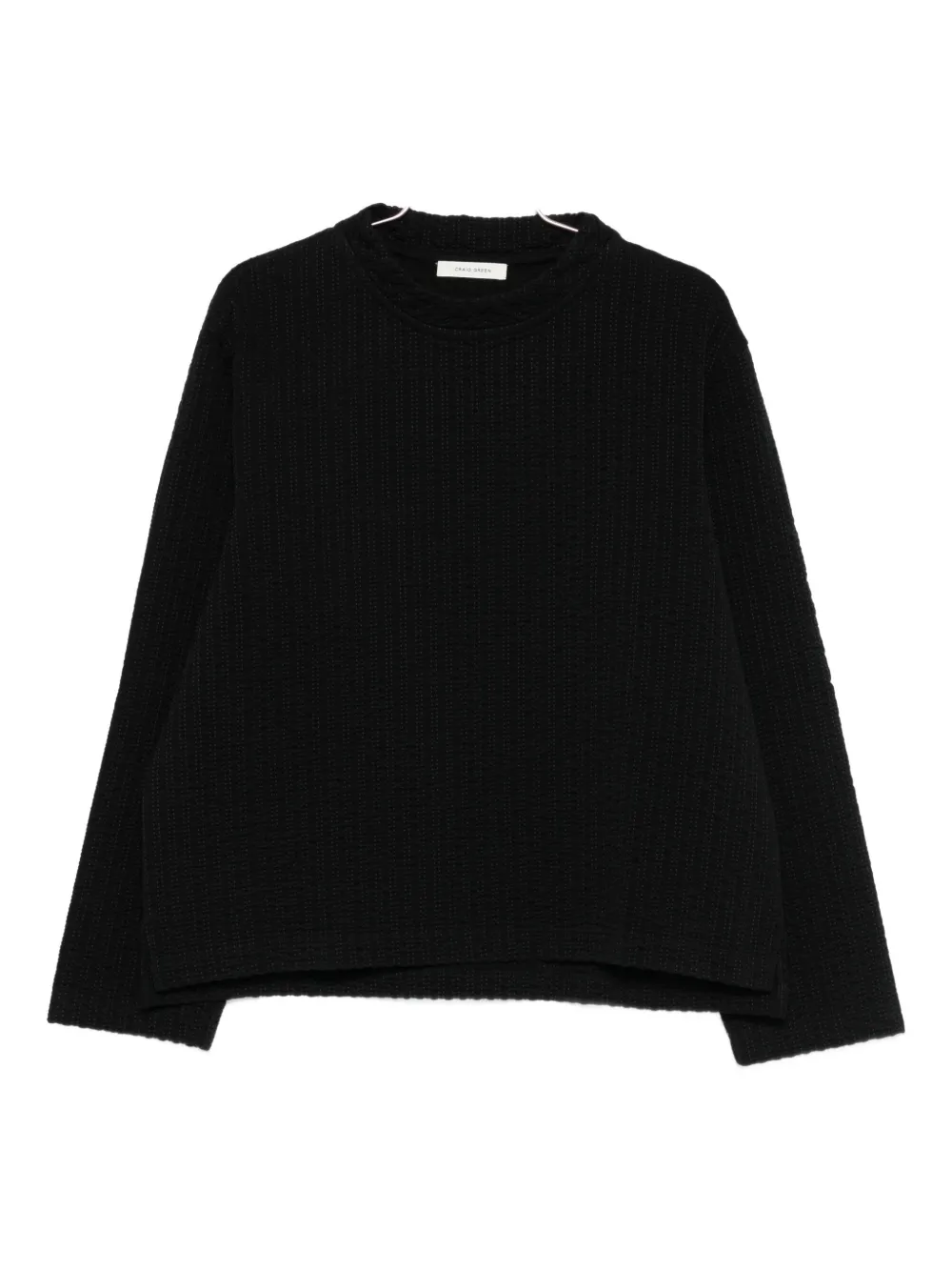 Craig Green embroidered crew-neck sweatshirt - Nero