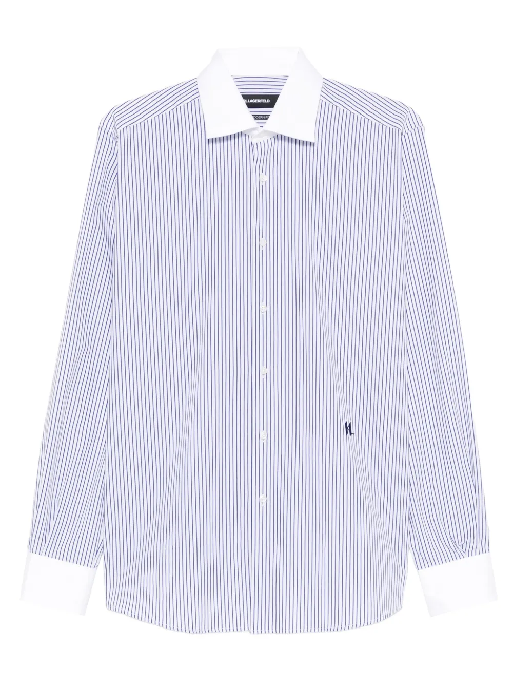 Karl Lagerfeld striped modern-fit shirt - Bianco