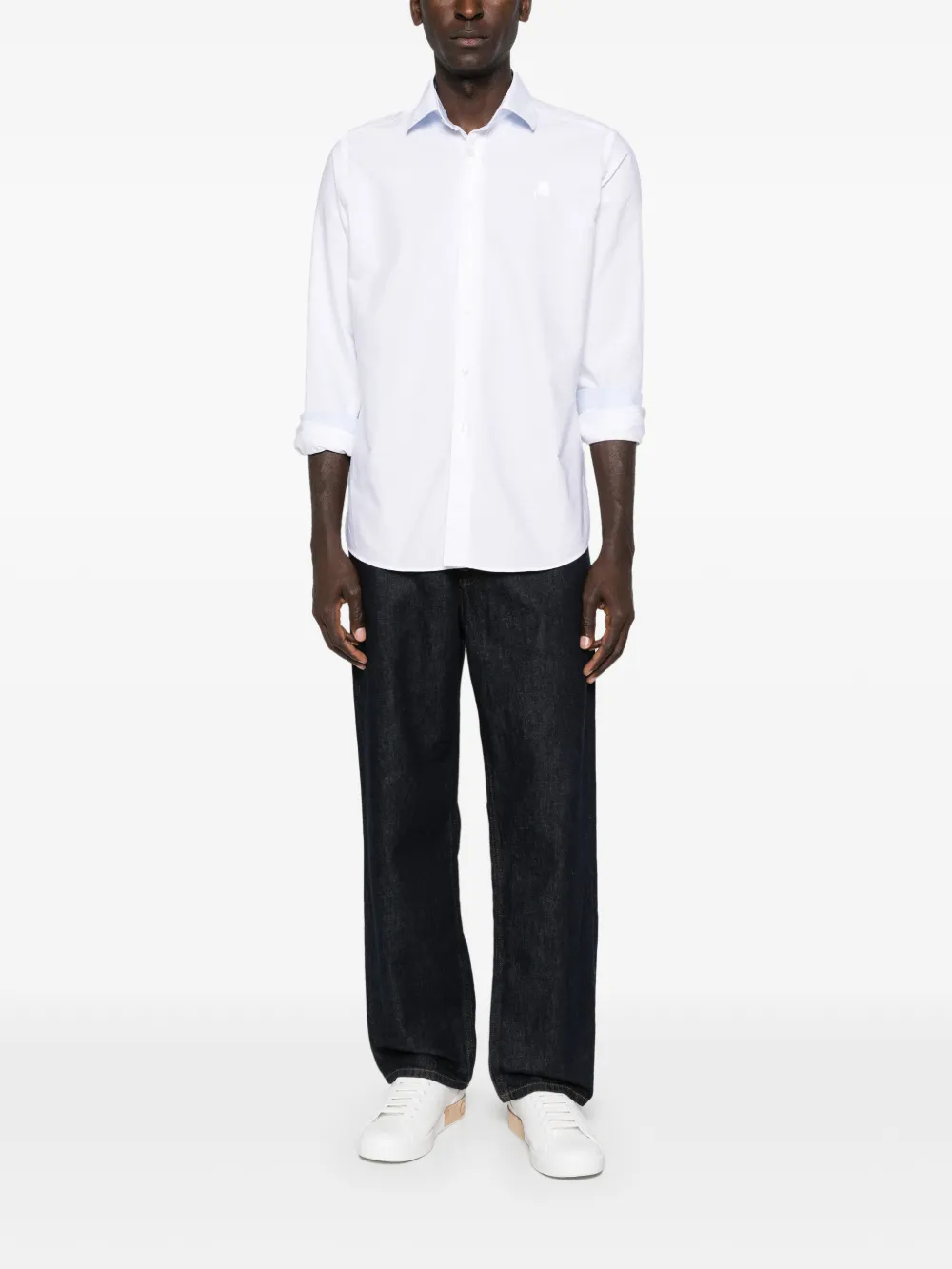 Karl Lagerfeld Overhemd met logopatroon Wit