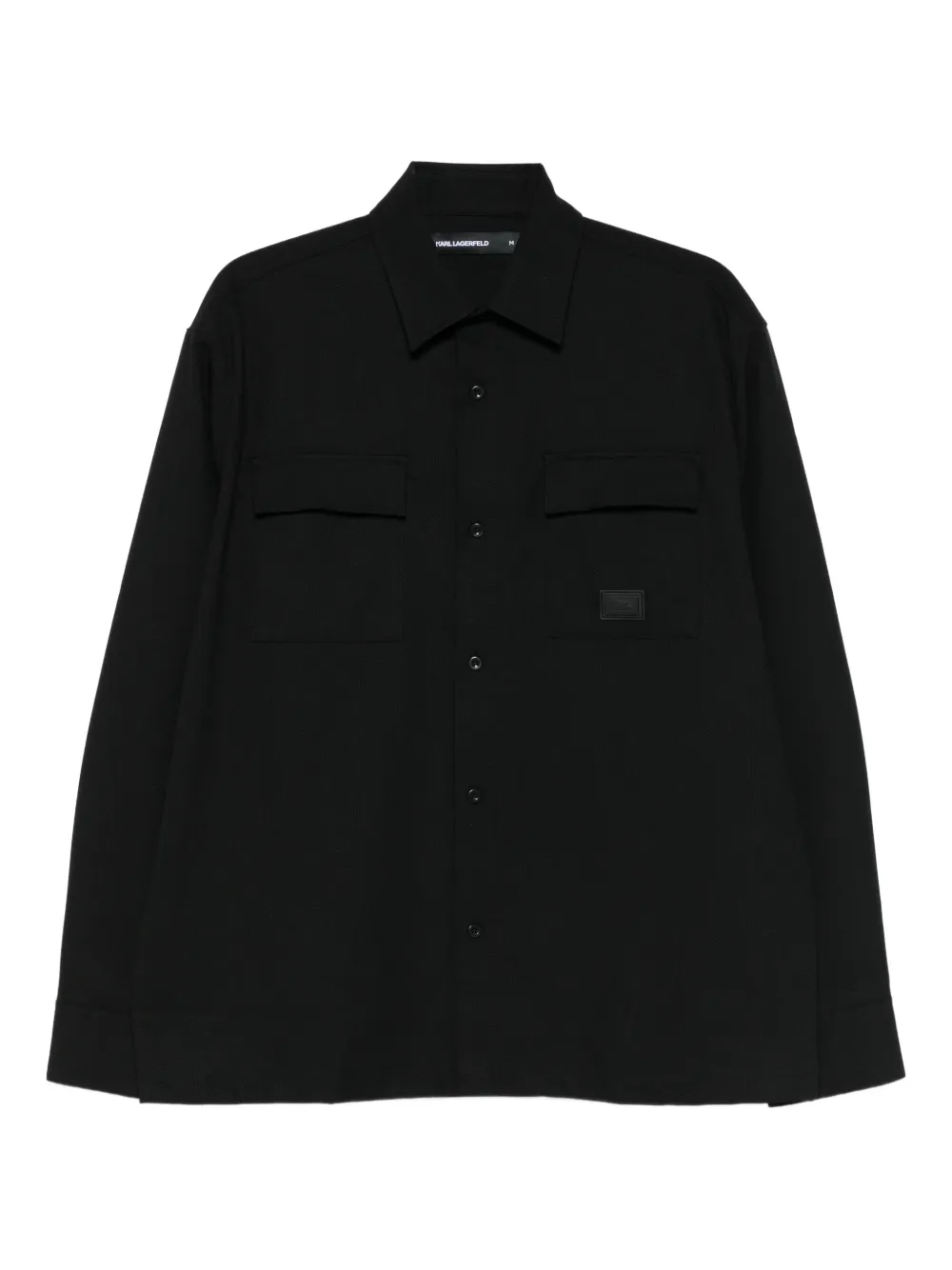 Karl Lagerfeld patch-pocket shirt - Nero