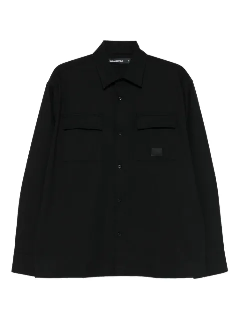 Karl Lagerfeld patch-pocket shirt