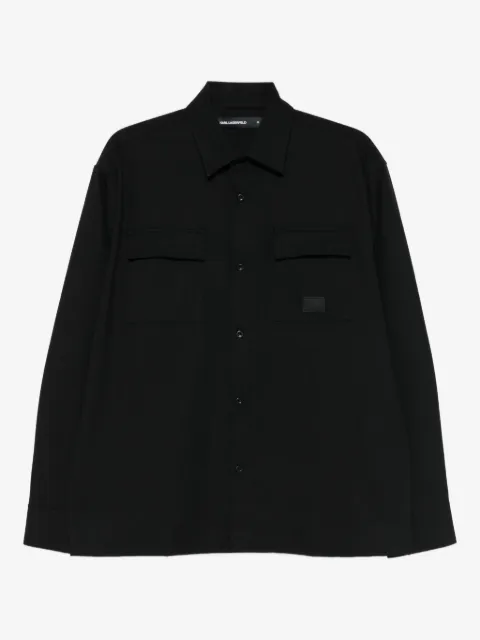 Karl Lagerfeld camisa con bolsillo de parche
