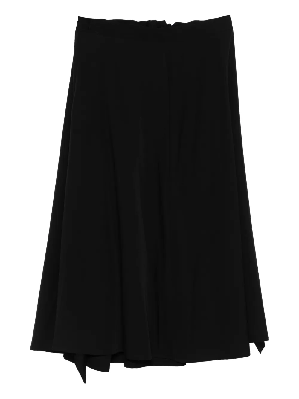 Yohji Yamamoto tie-fastening skirt - Zwart