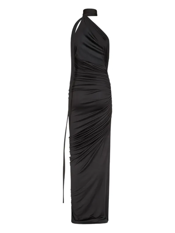chinese dress ladies Shona Joy - La Lune Ruched Halter Maxi Dress - Iceberg Blue