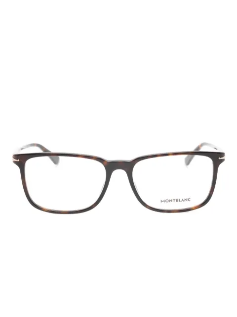 Montblanc lentes con armazón rectangular