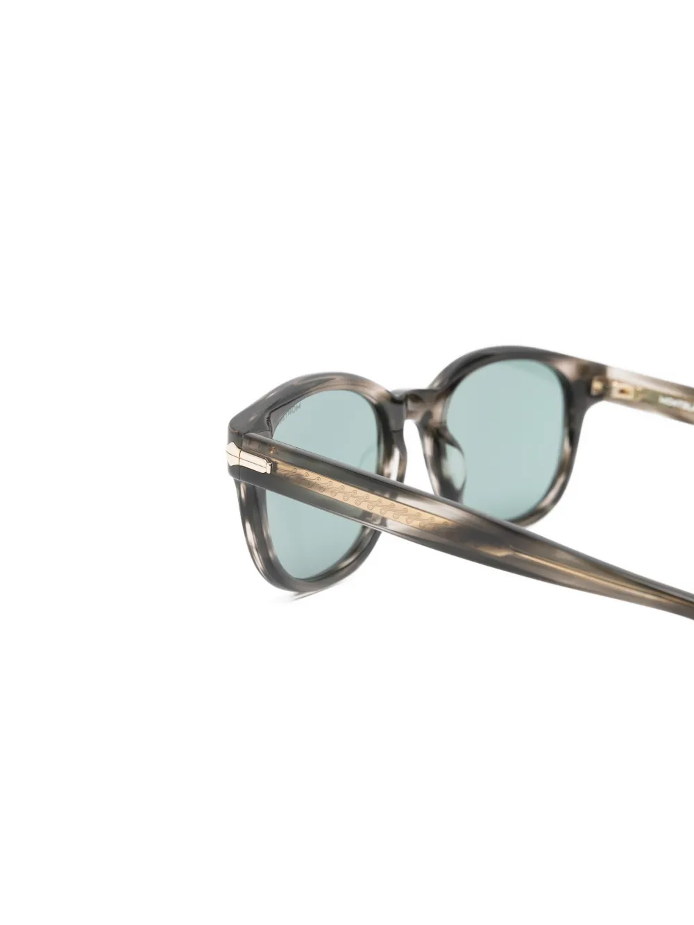 Montblanc Zonnebril met rond montuur Grijs