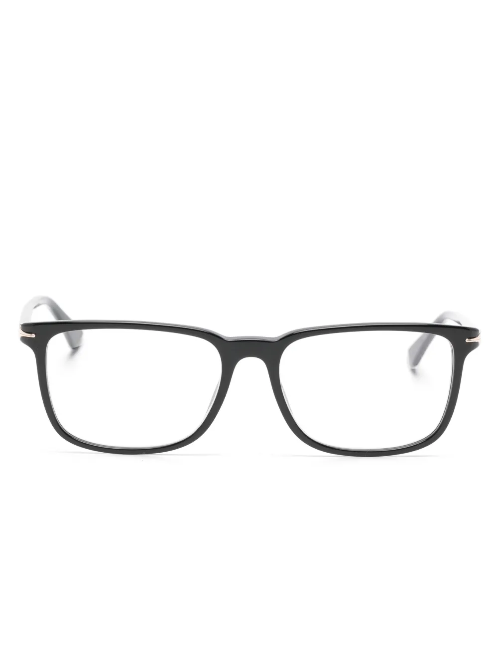 Montblanc rectangle-frame glasses | Black | Image 1