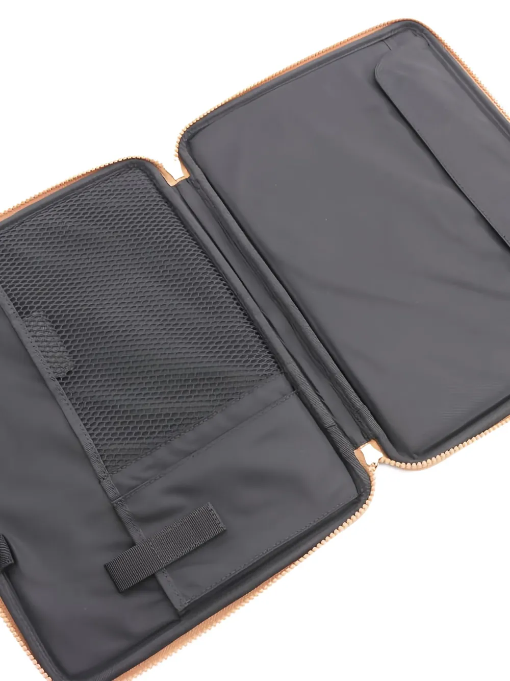 Pre-owned Mcm 2010's Logo-print Zip Tablet Case In Brown