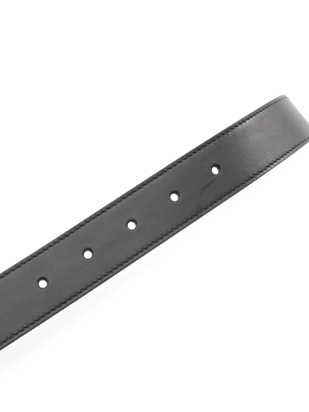 CELINE Pre-owned 2020s Triomphe Leather Belt In Black