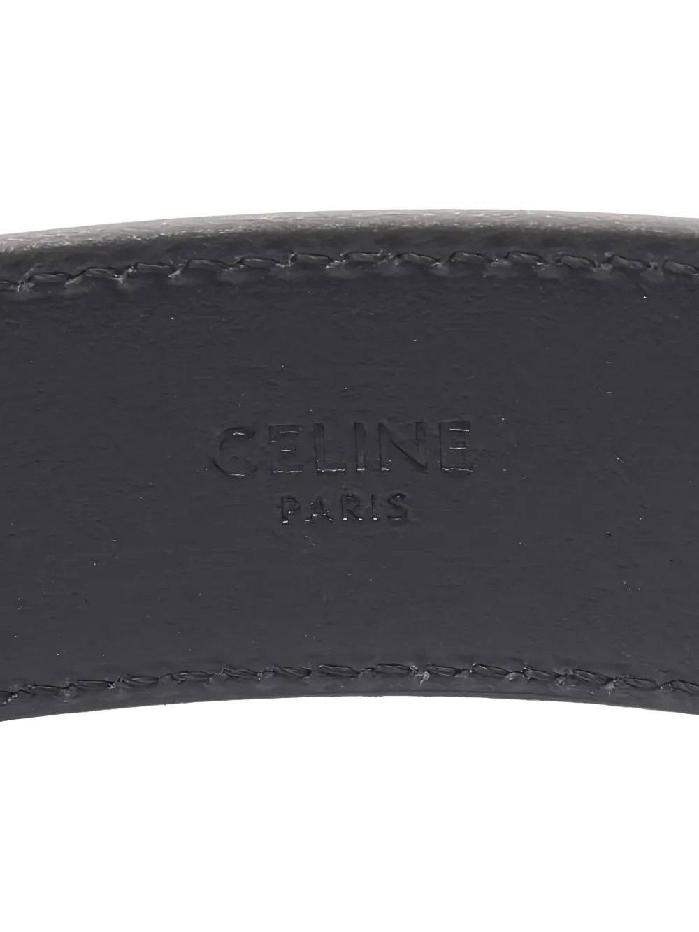 CELINE Pre-owned 2020s Triomphe Leather Belt In Black