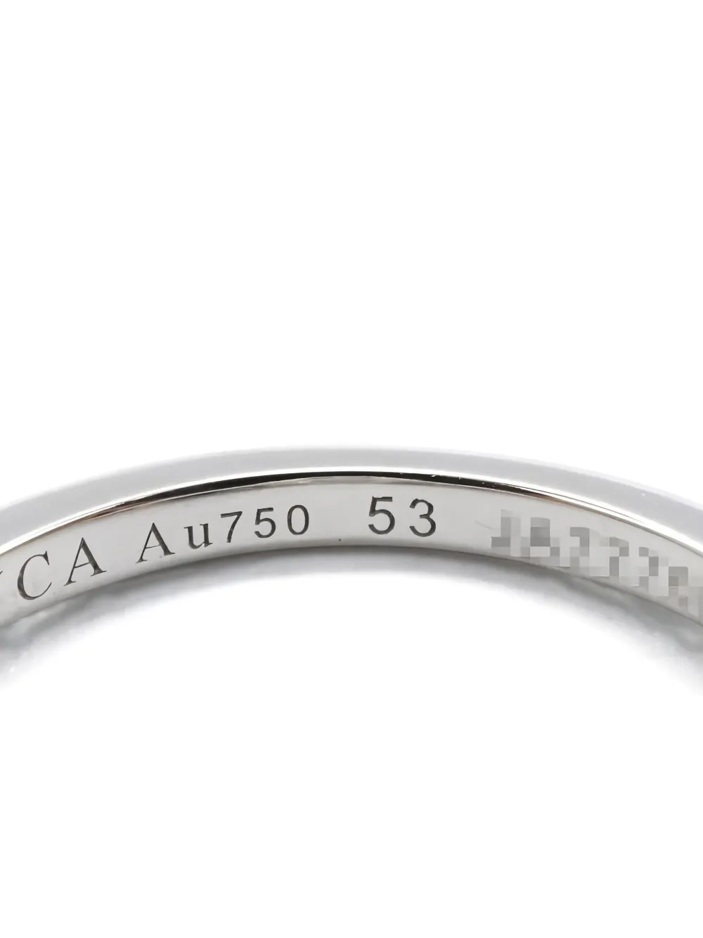 VAN CLEEF & ARPELS Pre-owned 2010's 18k White Gold Diamond Sweet Alhambra Ring In Silver