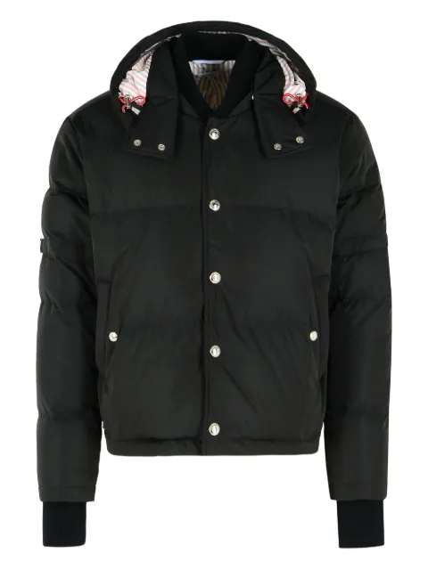 Thom Browne chaqueta de grosgrain con capucha