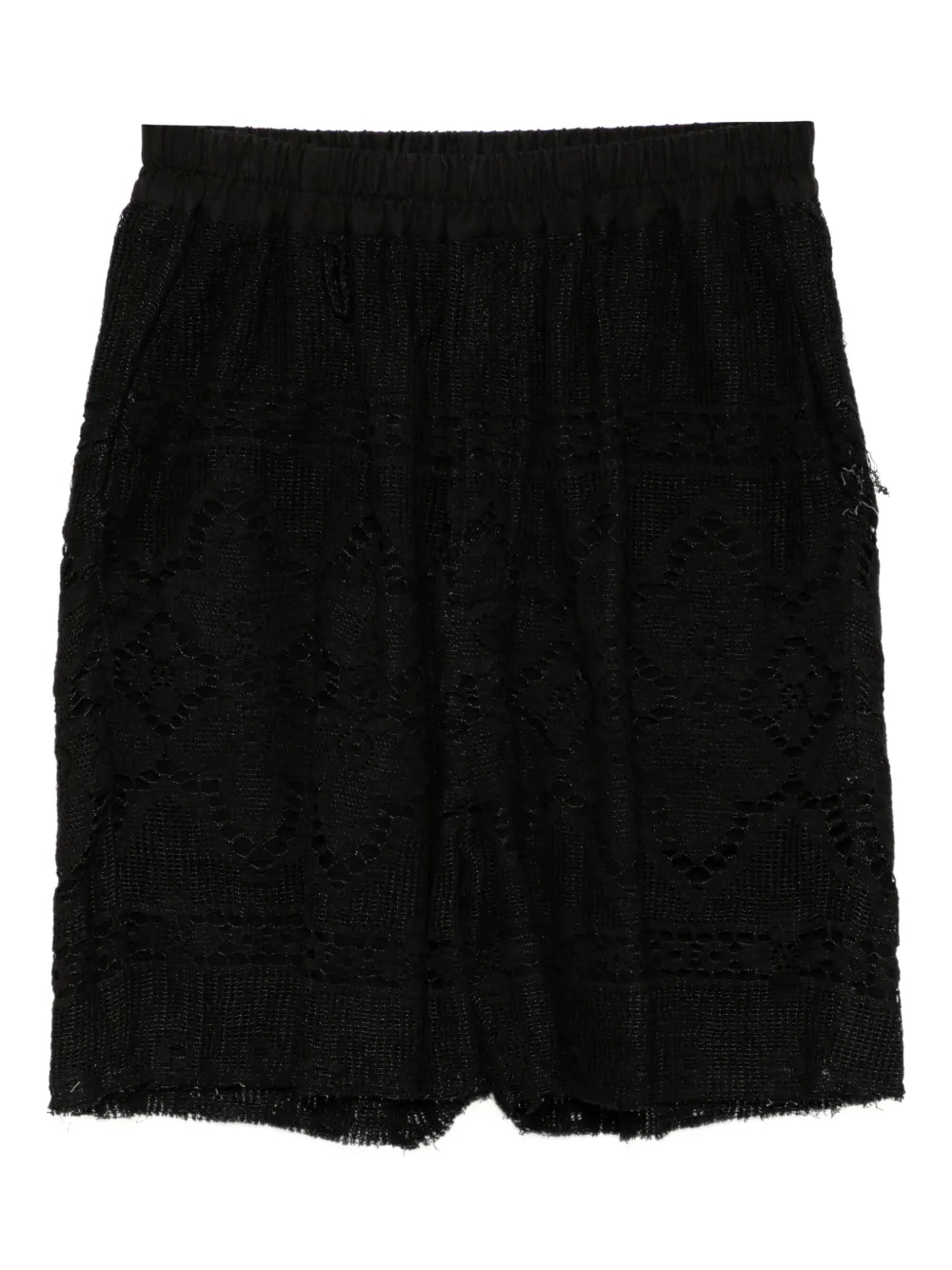 By Walid lace-embellished shorts | Black | Image 1
