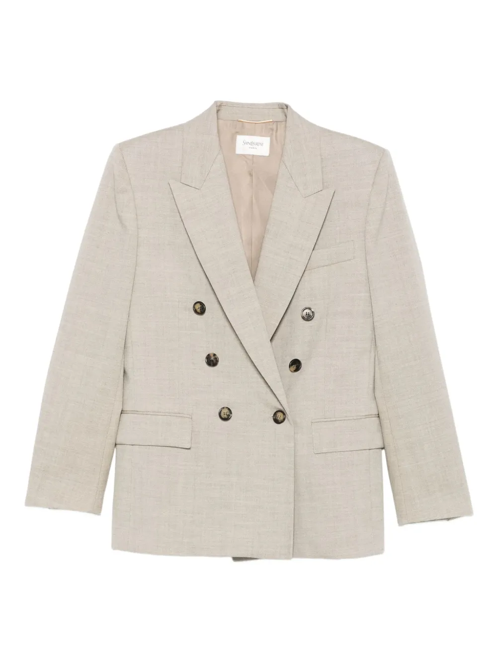 Saint Laurent double-breasted button blazer | Neutrals | Image 1