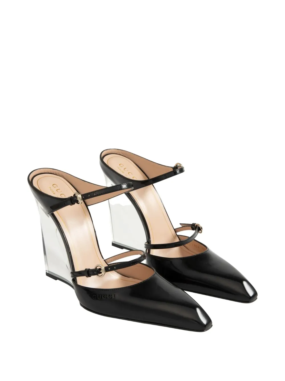Gucci 110mm Wedge-heel Pumps In Black