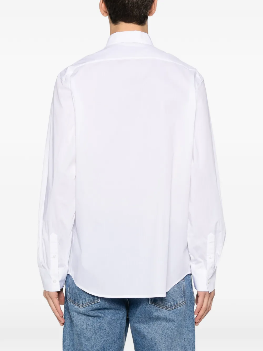 Karl Lagerfeld Overhemd met logodetail en knopen Wit