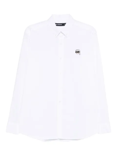 Karl Lagerfeld buttoned logo-detail shirt