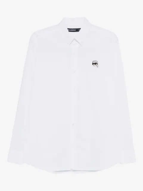 Karl Lagerfeld buttoned logo-detail shirt