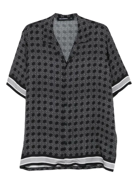 Karl Lagerfeld chemise à motif monogrammé