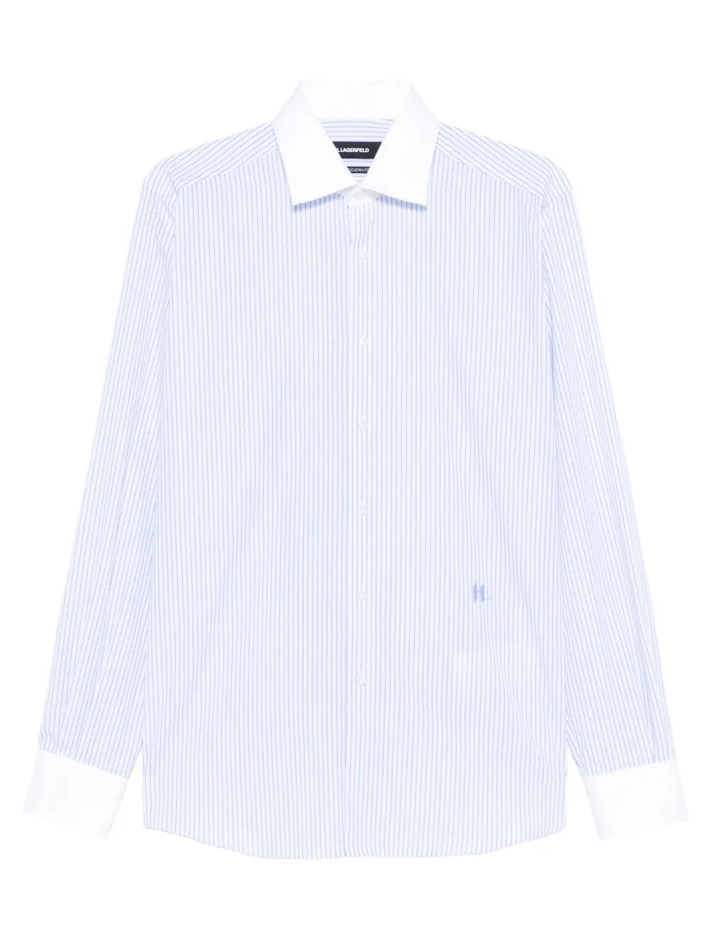 Karl Lagerfeld striped modern-fit shirt - Bianco