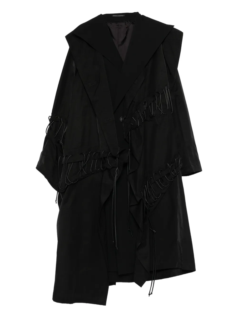 Yohji Yamamoto double-layered coat | Black | Image 1