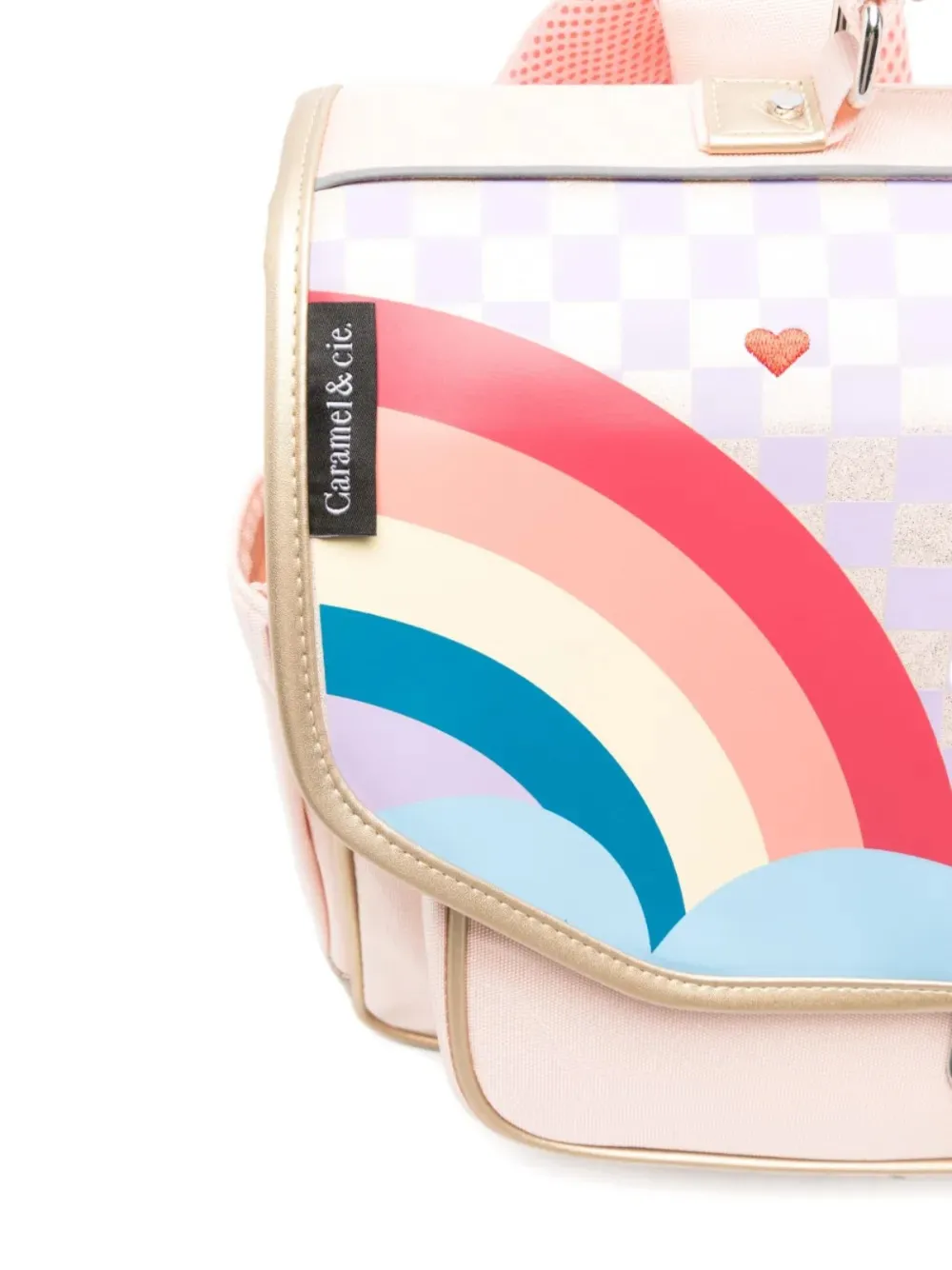 Caramel Rainbow tas met bloemenprint Roze