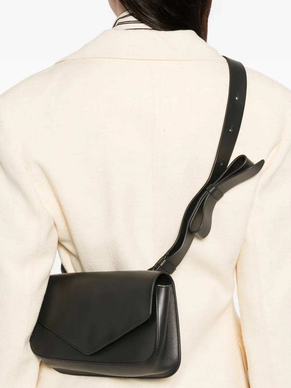 Micoli Medium Giornal Flap Crossbody Bag In Gray