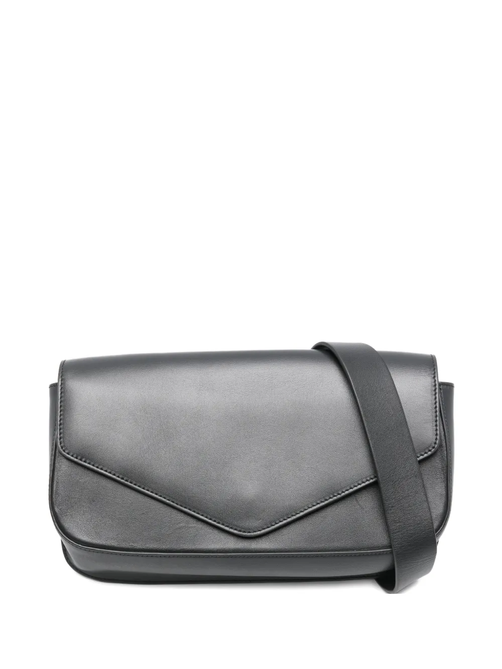 MICOLI medium Giornal flap crossbody bag - Nero