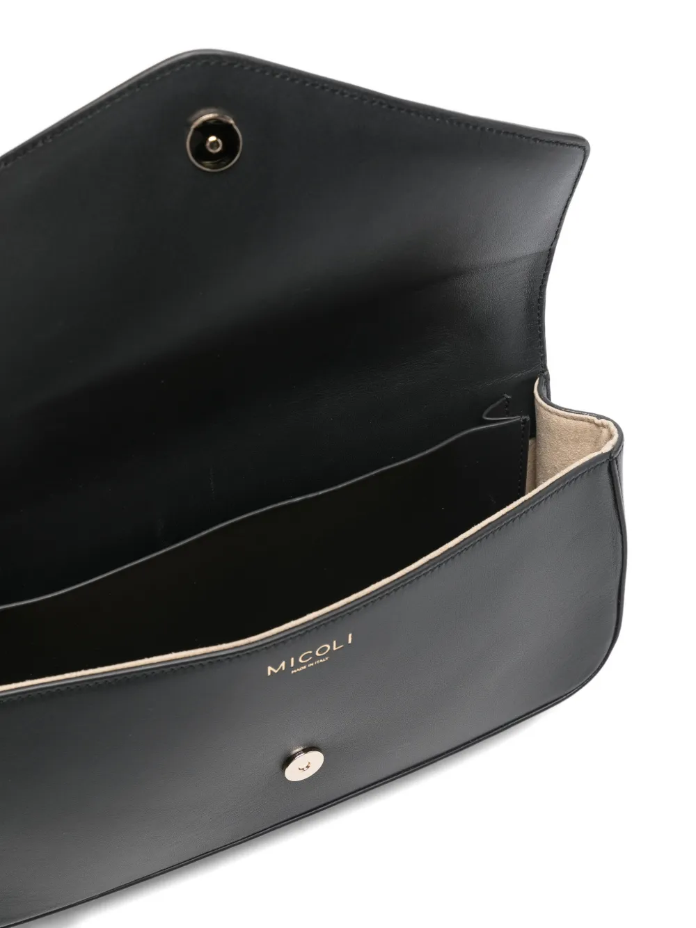 Micoli Medium Giornal Flap Crossbody Bag In Gray