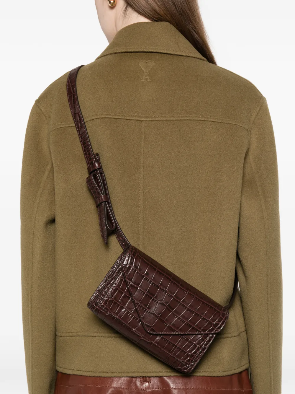 MICOLI Intasca crocodile-effect crossbody bag | Image 2