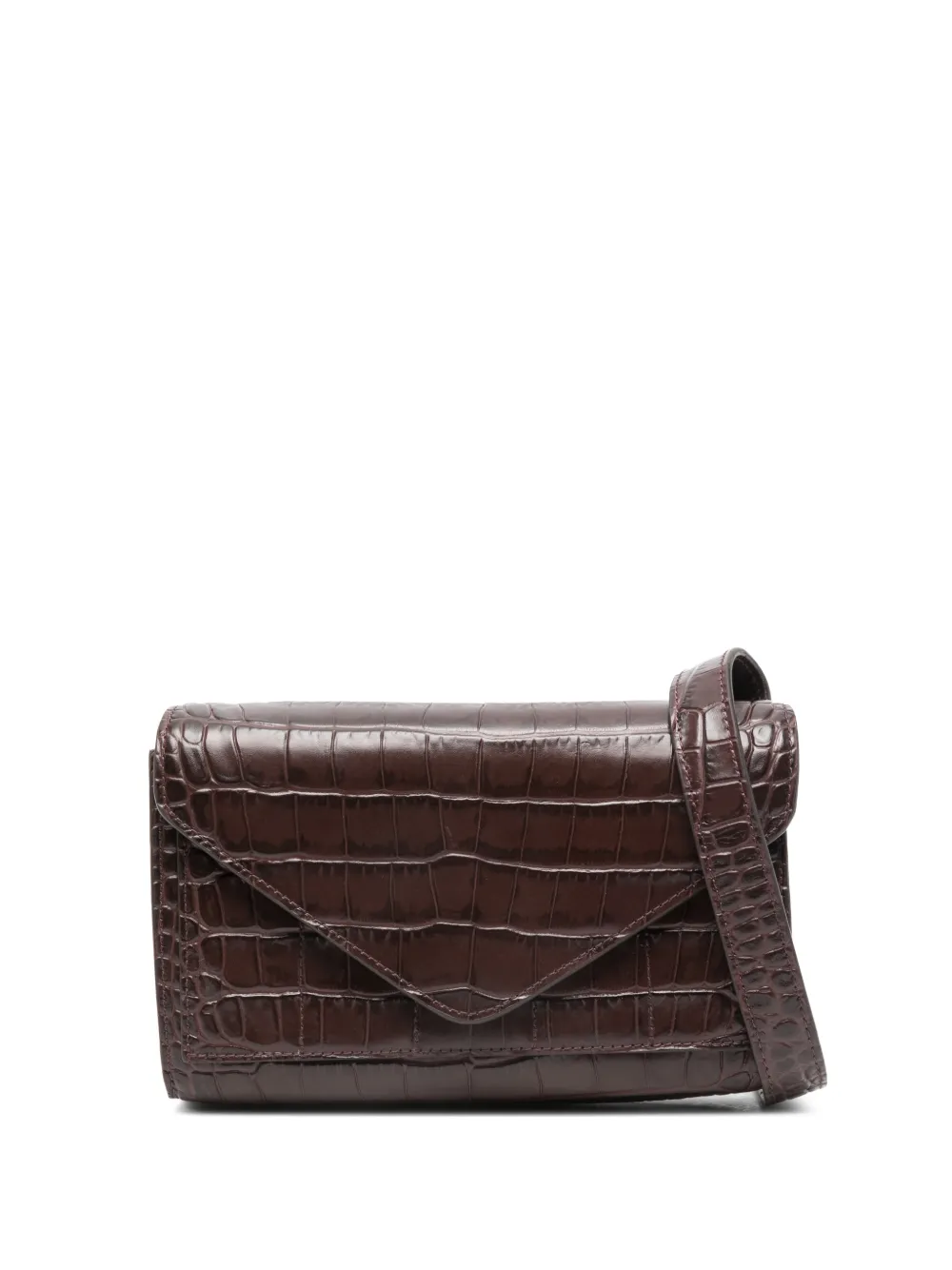 MICOLI Intasca crocodile-effect crossbody bag | Brown | Image 1