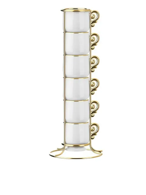 Bialetti Stackable Pure Gold tableware (set of six)